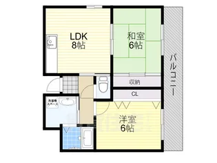 プラソーレ【2階】の間取り