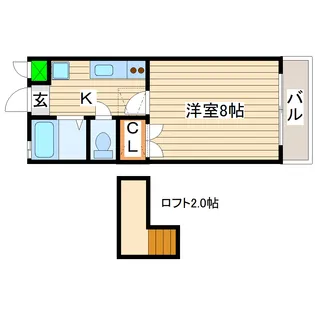 仙台白萩マンション【4階】の間取り