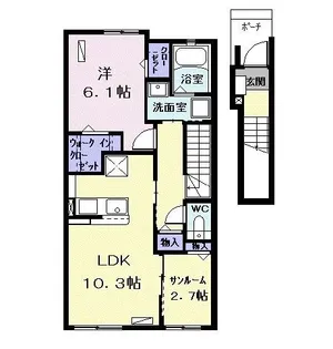Maison Claire【2階】の間取り