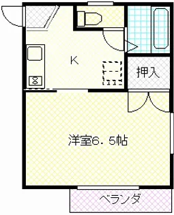 クレセンス若松B【2階】の間取り