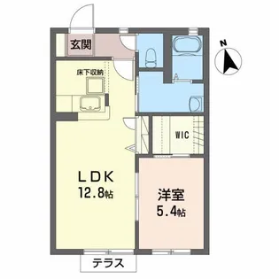 シャーメゾンシュエットB【1階】の間取り