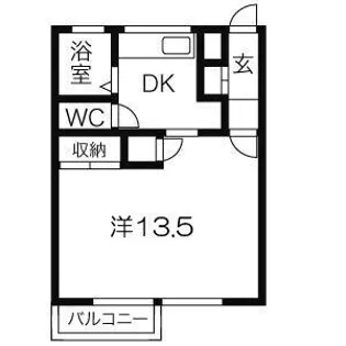 エルパラッツォ熊内【4階】の間取り