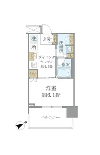 Brillia Tower 浜離宮【10階】の間取り