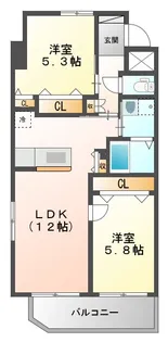 レコルテ【6階】の間取り