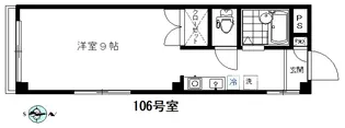 ジュネス洗足【1階】の間取り