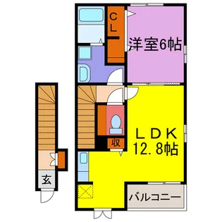 ラ メゾン サントーク【2階】の間取り