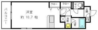 コスモス大里【4階】の間取り
