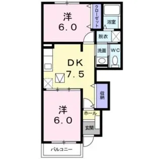 セリーズ【1階】の間取り