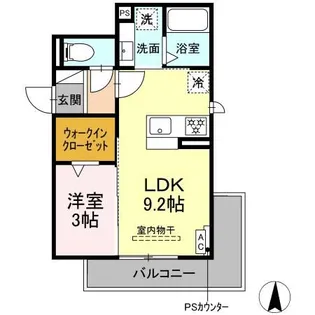 raum Y【2階】の間取り