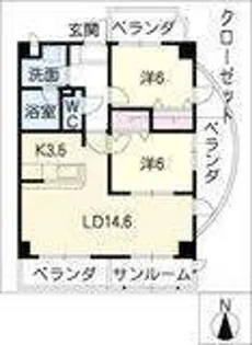 フォルムGP ノース【4階】の間取り