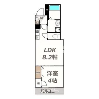 Rパレス矢田【2階】の間取り