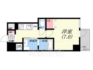 ダブルナインレジデンス西宮【3階】の間取り