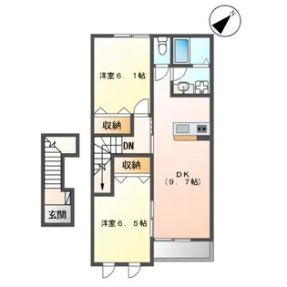 メゾン プリベール【2階】の間取り