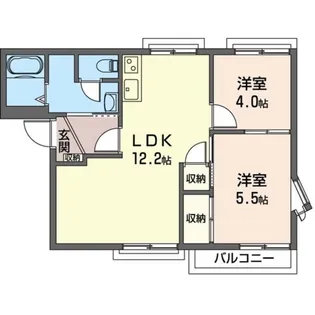 フレグランス高橋A【2階】の間取り