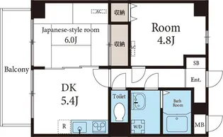 グランパール綱島壱番館【4階】の間取り