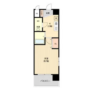 パークフラッツ金山【4階】の間取り
