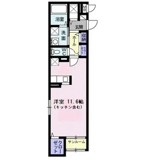 スリー エム【1階】の間取り