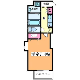 ウィング新北野【4階】の間取り