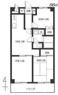 大黒屋ライフスペース【1階】の間取り
