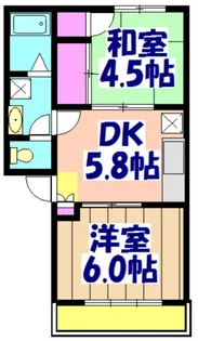 ハイホーム夏見【1階】の間取り