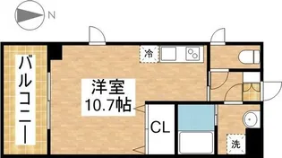 クレア桜山【1階】の間取り
