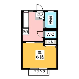 コーポ追川【1階】の間取り