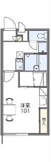 レオパレスOGIWARA【2階】の間取り