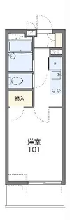 レオパレスボンエルフ豊橋【4階】の間取り