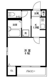 パークヒルズ武蔵小山【2階】の間取り