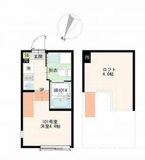 Tokyo Lumina【1階】の間取り
