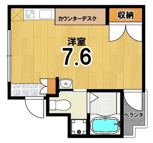 デトム・ワン京大前【2階】の間取り