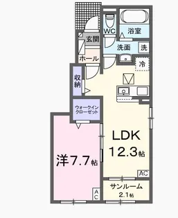 リアン・ノード【1階】の間取り