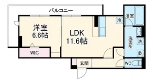 リュッカ鳥神【1階】の間取り