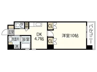 アーデル東白島【6階】の間取り