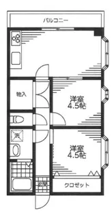 ハイツメリオラ【2階】の間取り