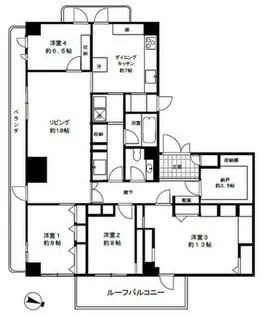 ヒルトップ道灌山【3階】の間取り