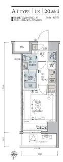 リヴシティ綾瀬WEST【5階】の間取り