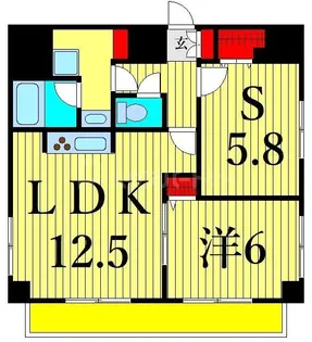 HY s 田端IIwest【5階】の間取り