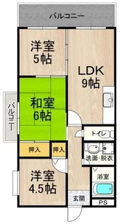 カーサフィオーレ 壱番館【3階】の間取り