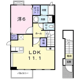 シュプール【2階】の間取り