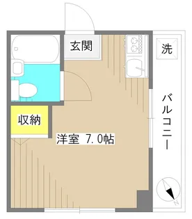 川島マンション【3階】の間取り