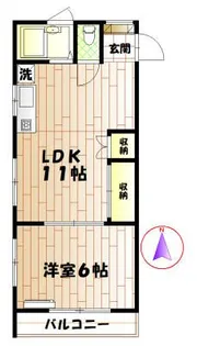 リアン・コウ【2階】の間取り