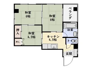 オリオン自動車ビル【4階】の間取り