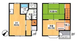 堀江ハイツ折本【1階】の間取り
