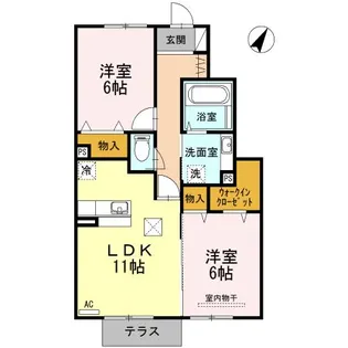 フジレスト【1階】の間取り