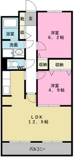 プリメール金谷【1階】の間取り