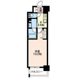 プレスタンテK.S【4階】の間取り