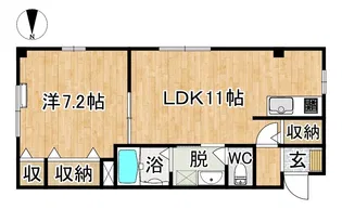シャトーハイム篠田【2階】の間取り