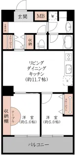ザ・プラザ・オーベル白山【5階】の間取り