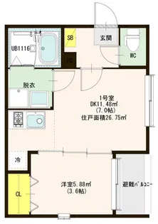 フォルビート【2階】の間取り